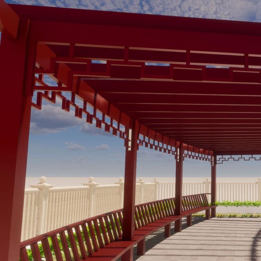 铝合金葡萄架园林景观爬藤廊架庭院别墅户外花园花架亭定制廊道