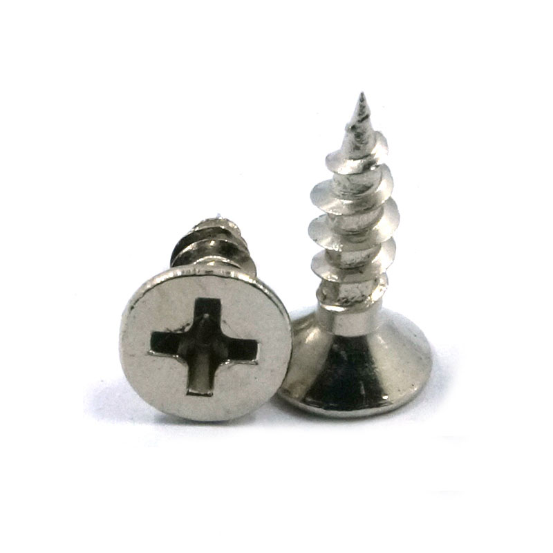 加硬镀镍沉头自攻螺丝 平头十字自攻螺丝钉木螺丝钉 M3.5M4包邮