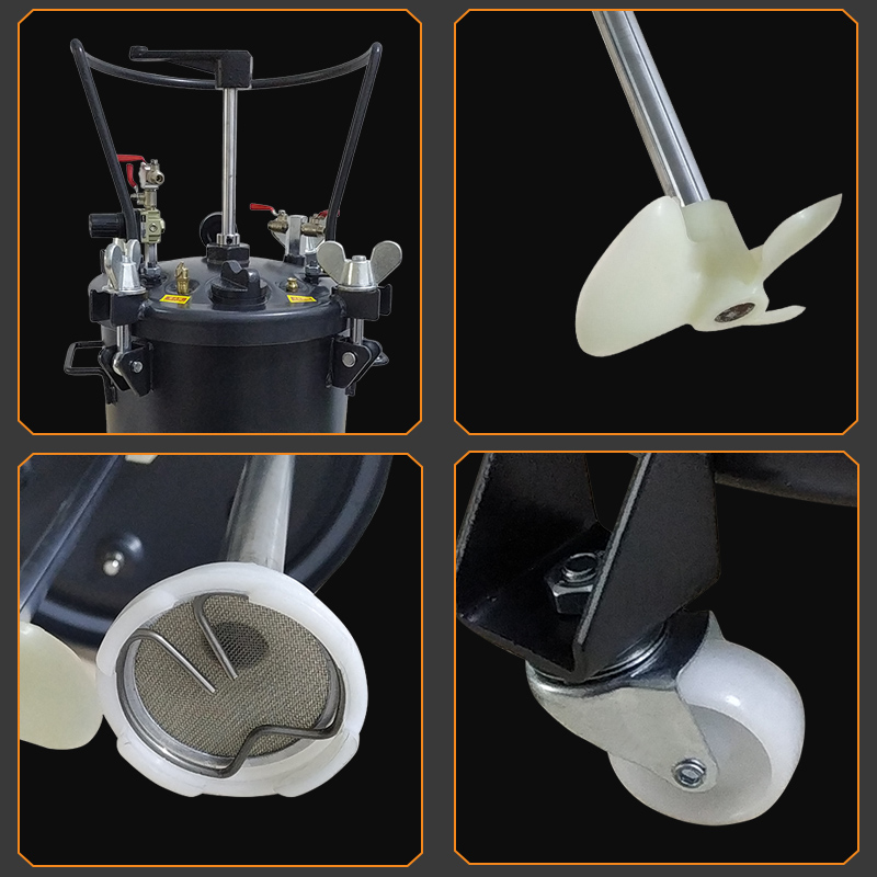 电动/手动搅拌点胶压力桶涂漆筒储料桶10L-60L点胶机点胶阀供料桶