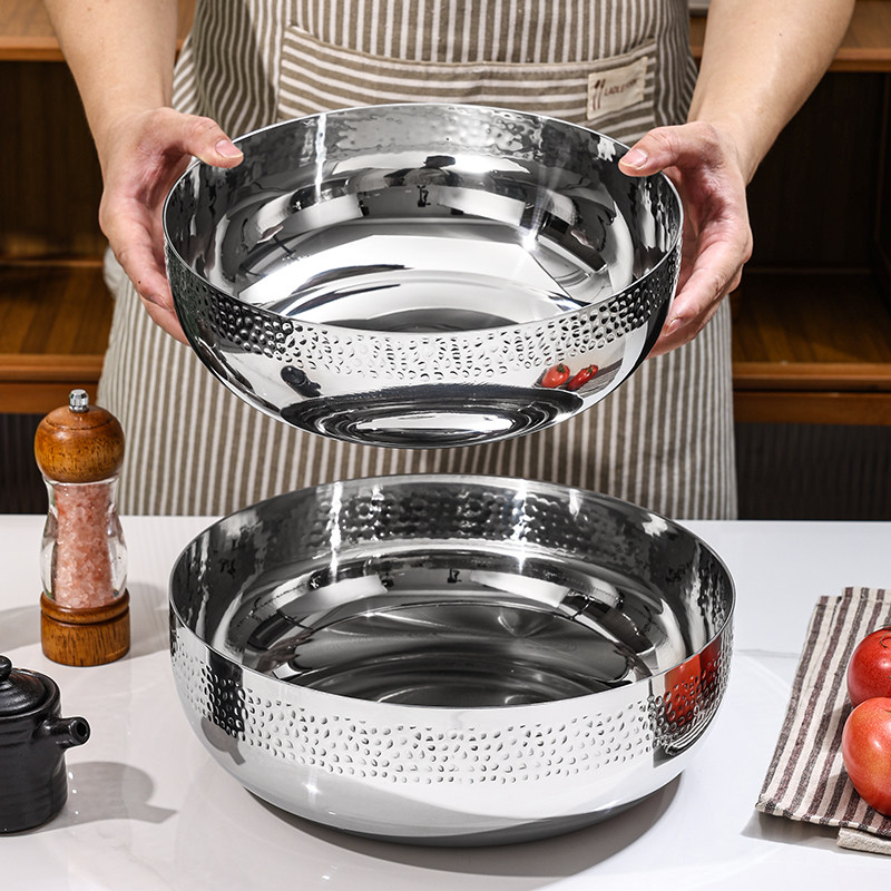 316特厚三层不锈钢多功能和面盆加深食品级揉面盆耐高温大容量,餐饮具,盆,淘宝优惠券,粉丝福利购,淘宝优惠卷