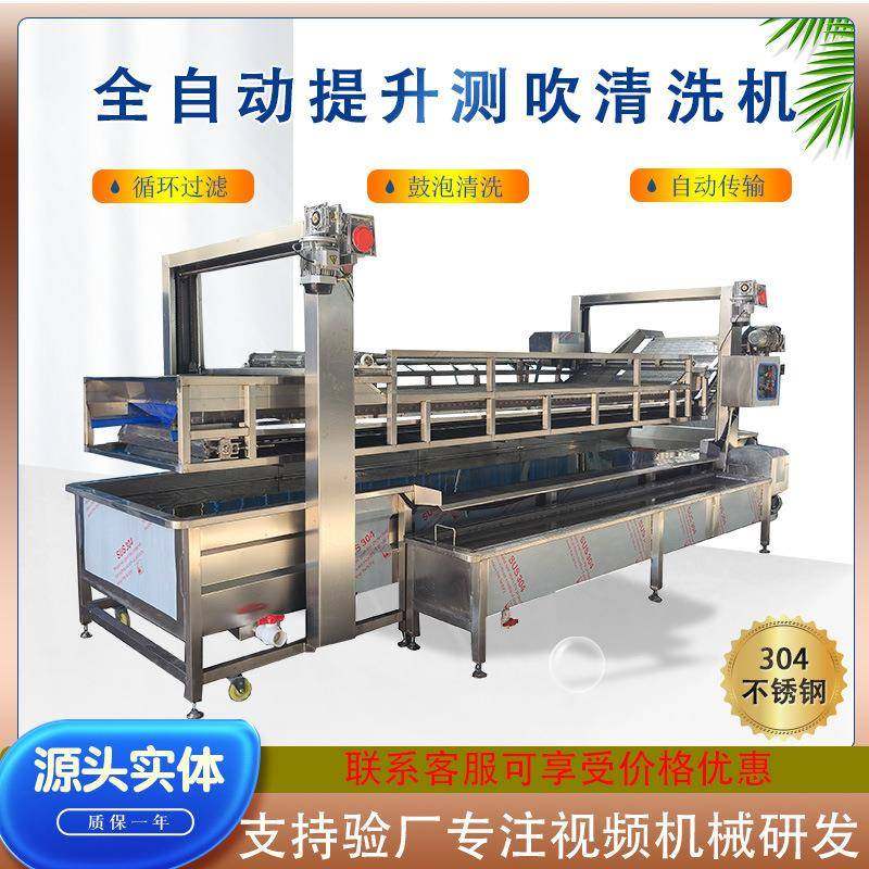 全自动果蔬洗菜机花生大豆气泡清洗机净菜加工连续式蔬菜清洗设,厨房电器,其他商用厨电,淘宝优惠券,粉丝福利购,淘宝优惠卷