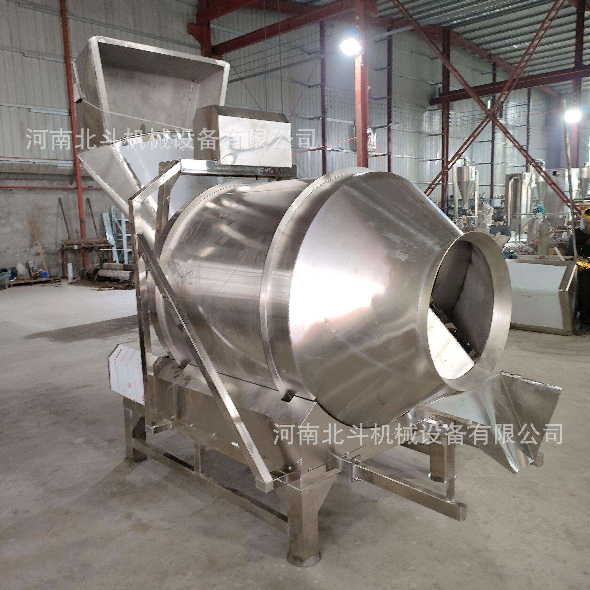 自动上料翻斗式滚筒搅拌机酱菜海带丝调味搅拌机化工颗粒混合机