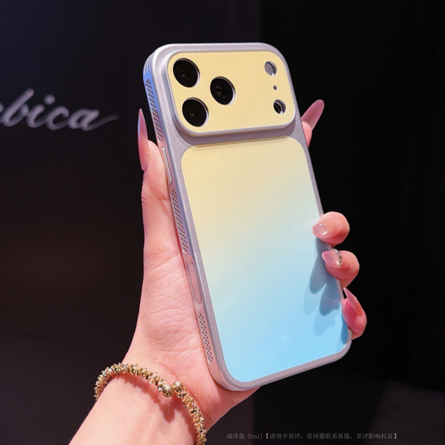 ins巨好看渐变晕染方形适用苹果17ProMax手机壳新品iphone16pro新款15新品14独特13全包防摔pm高级感女生超火