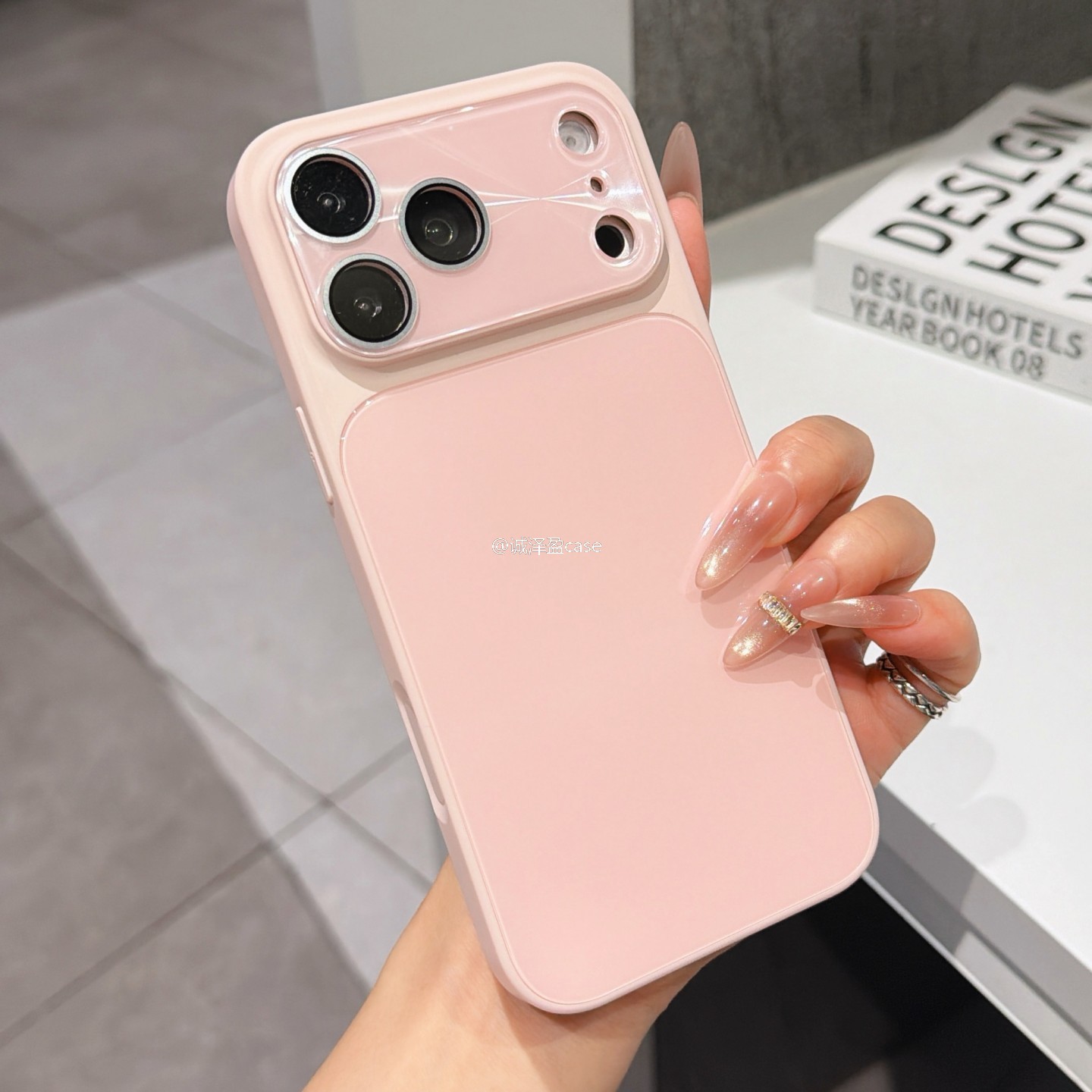冰感玻璃秒变17粉色适用苹果17promax手机壳iphone16硅胶15新款14超火13情侣巨好看小众高级感防摔纯色外壳