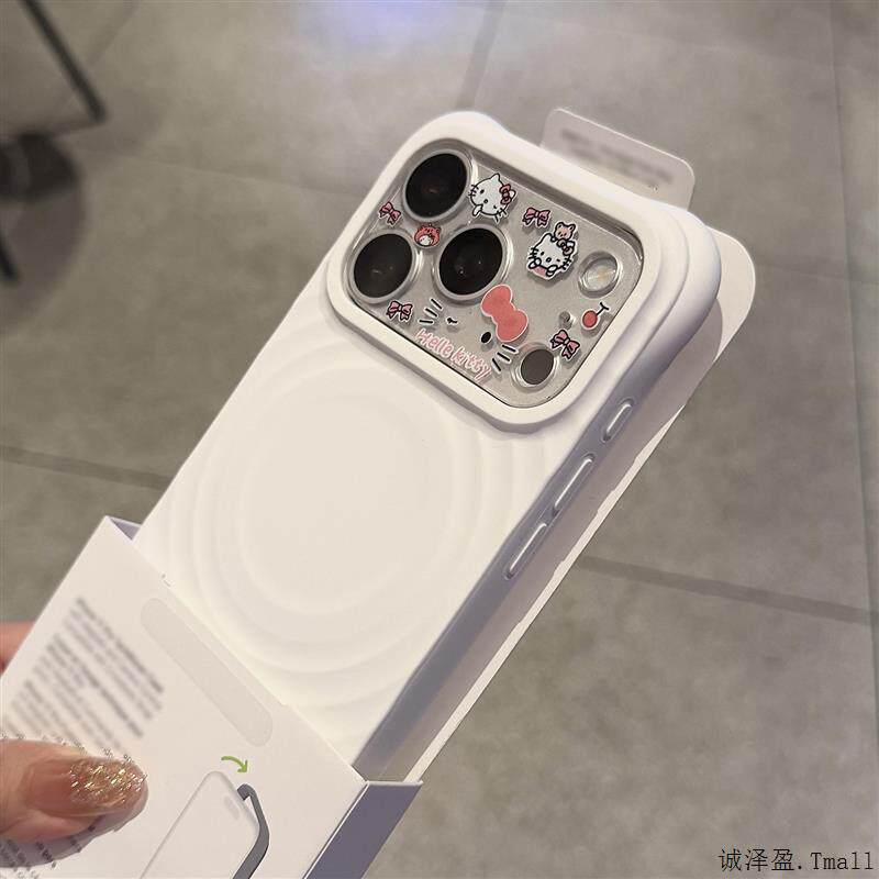 case波漾纹个性创意网红磁吸液态硅胶适用苹果17promax手机壳iPhone16/15软糯14pro/13四角防摔不会发黄潮女+
