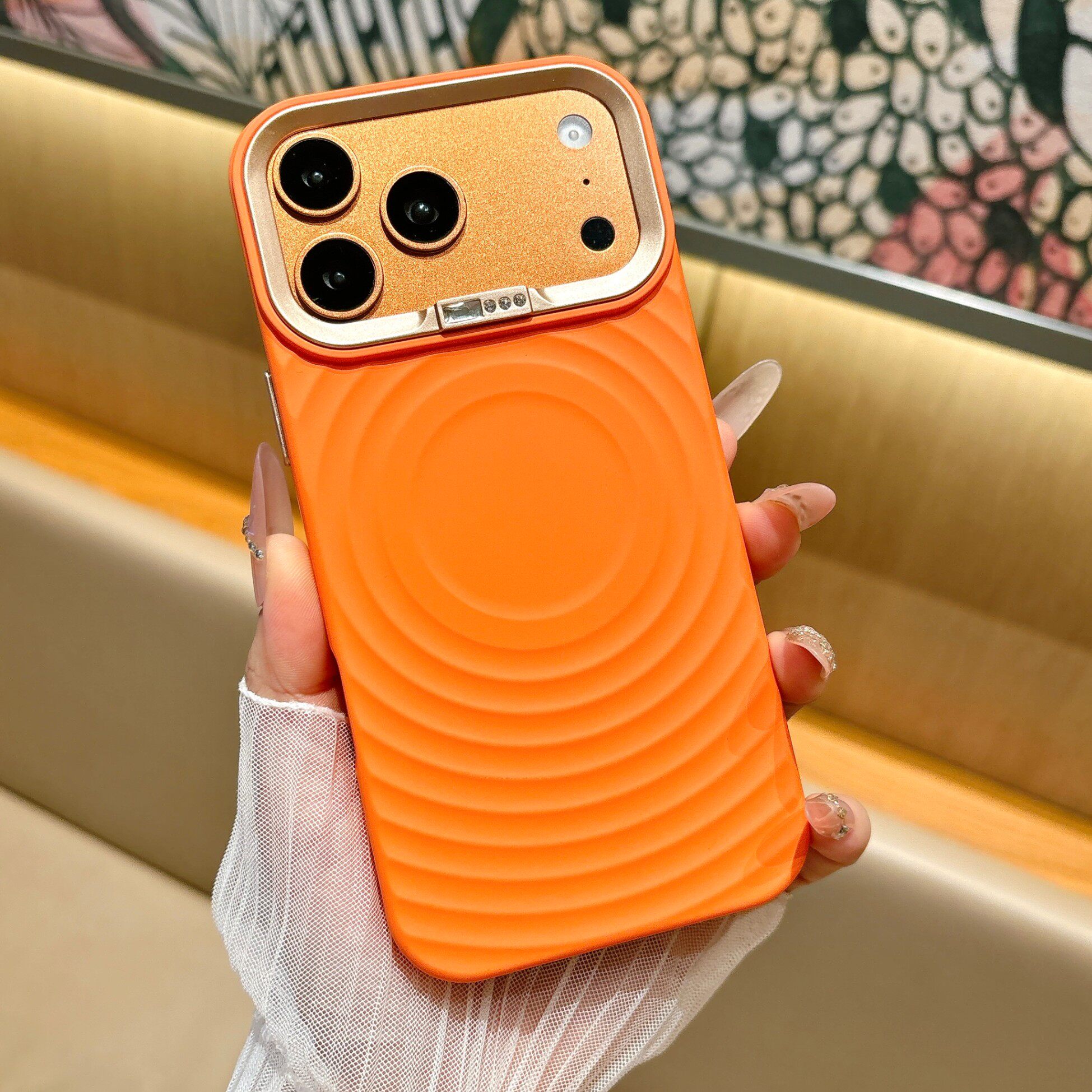 液态磁吸iPhone17手机壳小众钻饰