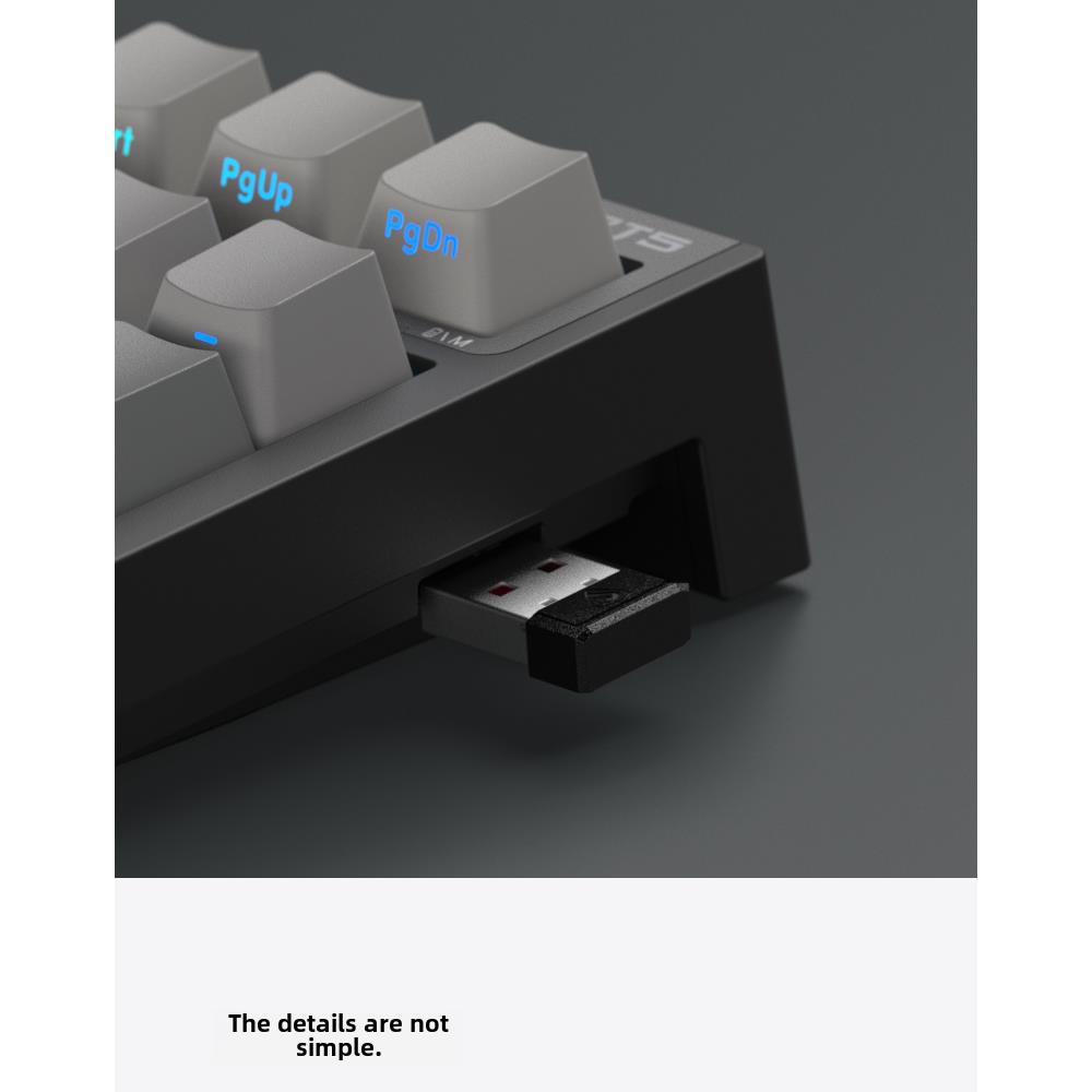 配件腹灵MK870接收器FL980V2接收器数据线防尘盖有线底壳上壳外壳