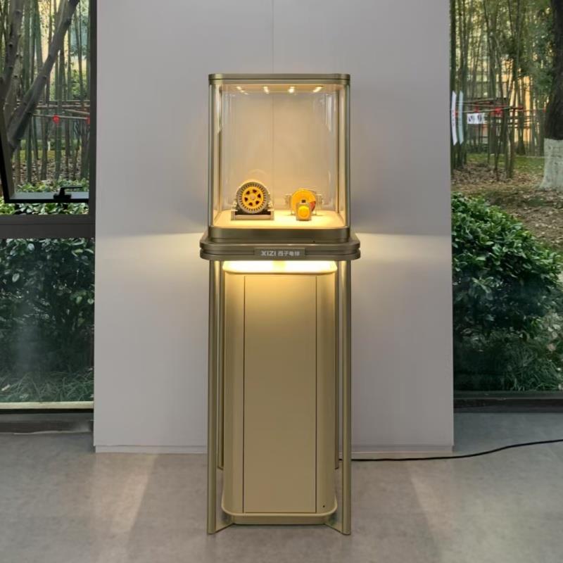 珠宝展示柜不锈钢镀钛饰品展柜新款定制首饰柜台玉石翡翠黄金展台