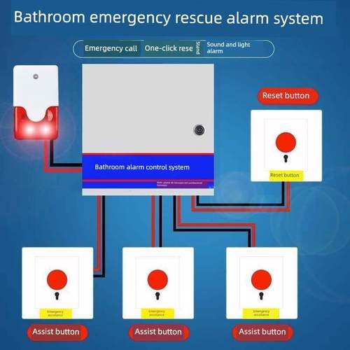 残卫求助报警系统无障碍残疾人卫生间呼叫报警器紧急求助救控制器