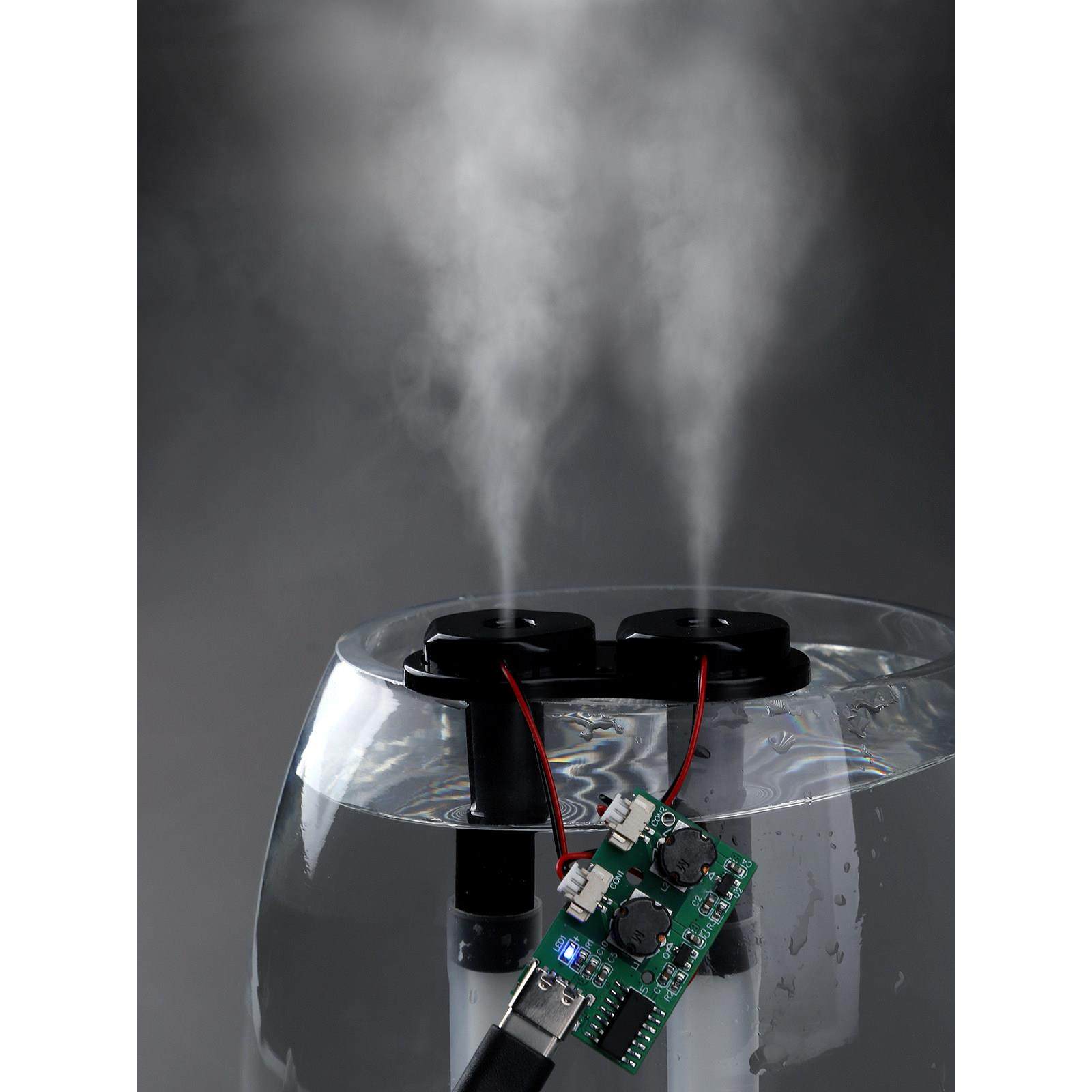 ECKERT雾化加湿模块1拖2喷雾头驱动电路控制板无开关双头加湿器