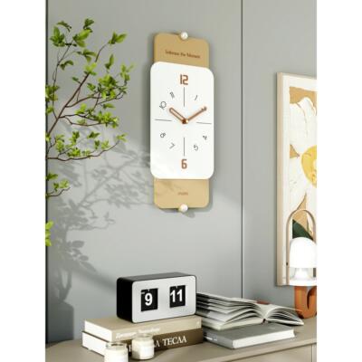 超静音4031立体极简钟表客厅挂表时钟挂墙彩色家用挂钟创意简约钟