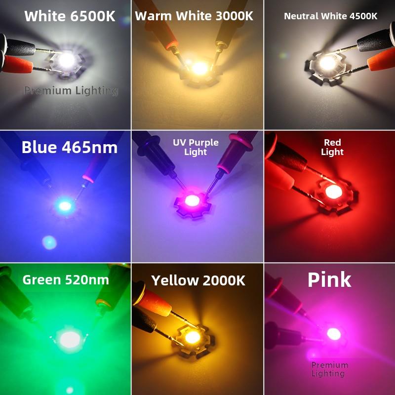 5V USB灯珠3.7V电池灯3W大功率Led光源12V24V射灯灯泡手电筒灯芯