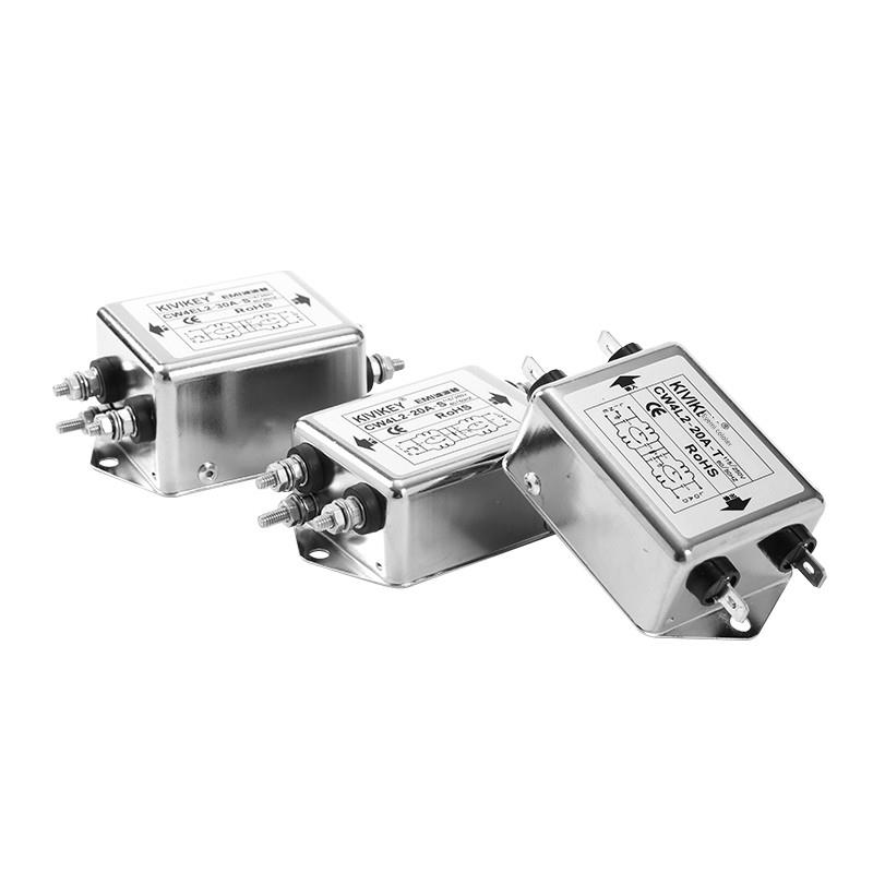 单相交流电源滤波器两级 CW4L2 10A20A 30A-S/T AC220V单双级滤波