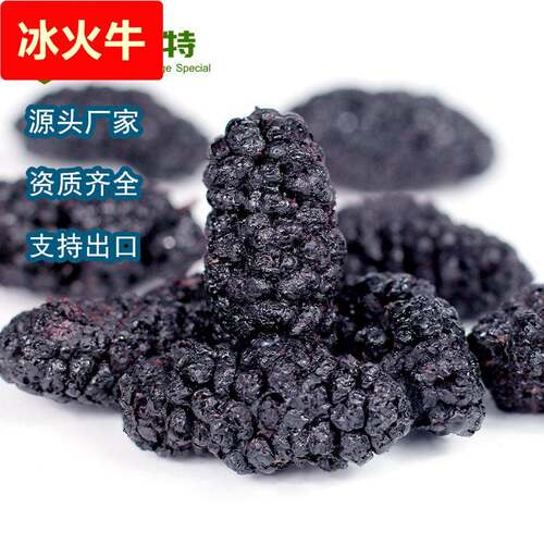 源头厂家供应冻干桑葚干不加糖原味FD桑葚休闲零食枸杞酸甜水果