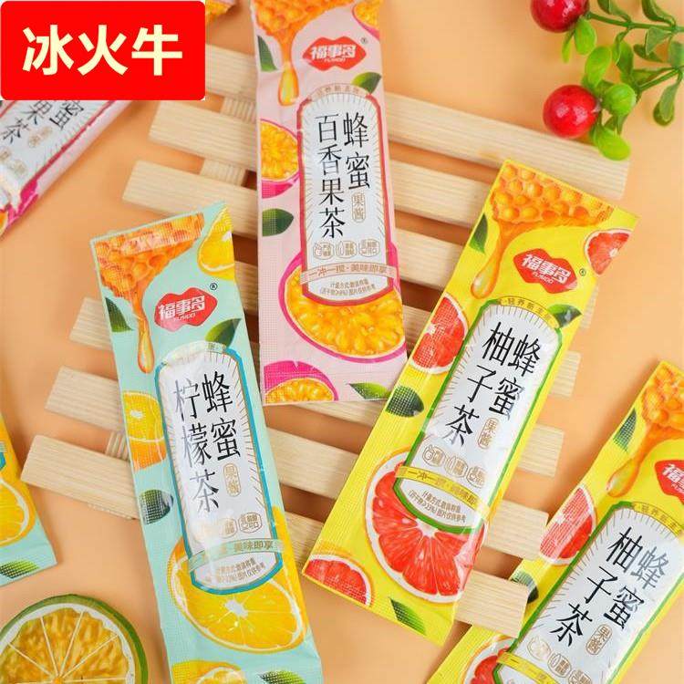 蜂蜜柚子茶百香果柠檬条装冲饮水果茶冲泡泡水喝方便携带