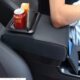 汽车扶手箱增高垫水杯架车载多功能储物袋靠手箱套中央手扶箱加高