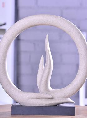 中式佛像摆件创意装饰品红木家居玄关树脂工艺品桌面佛手