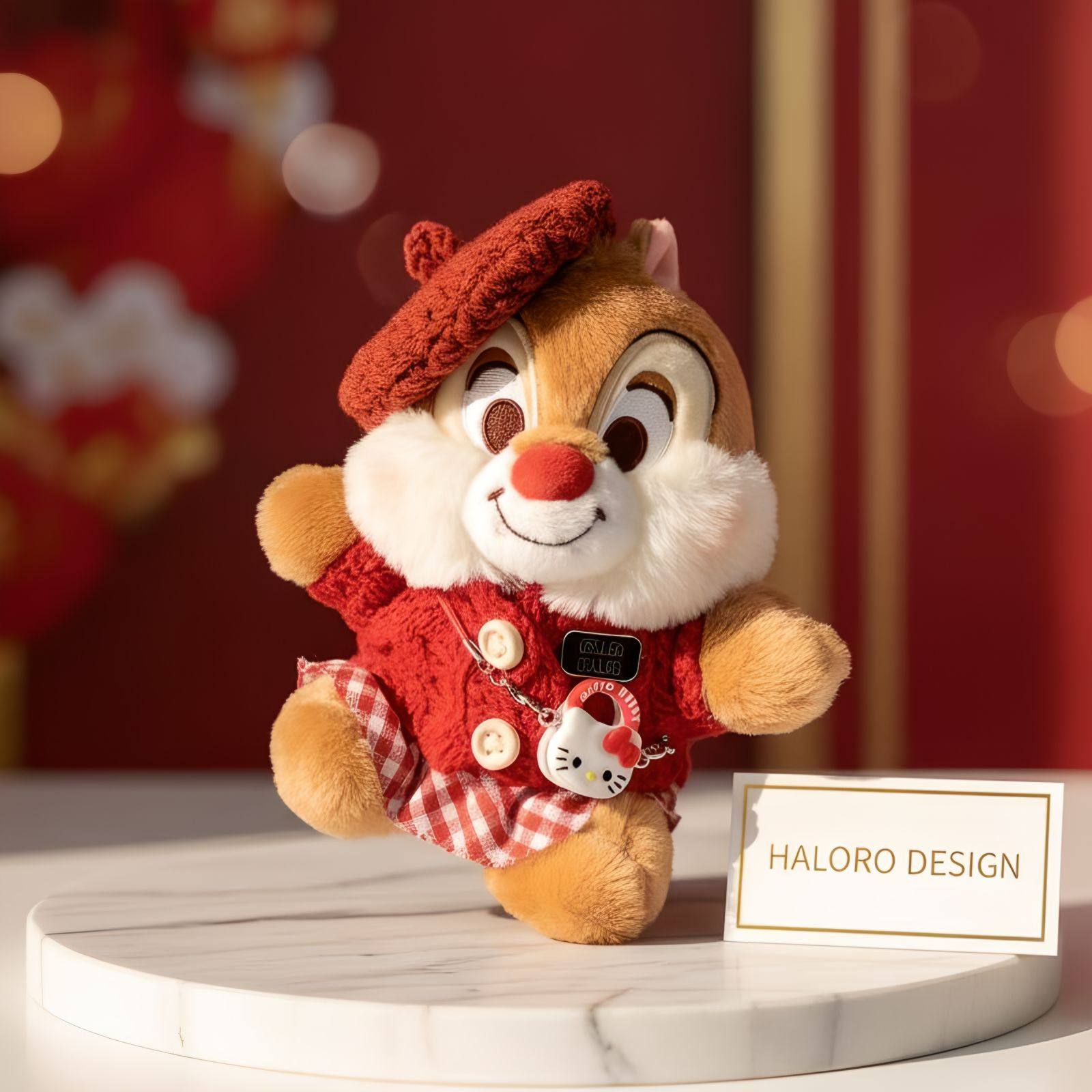 正版迪士尼奇奇蒂蒂新年毛绒包挂件可爱卡通钥匙扣挂饰送闺蜜礼物,服饰配件/皮带/帽子/围巾,包挂件,淘宝优惠券,粉丝福利购,淘宝优惠卷