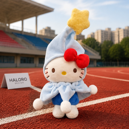 正版HelloKitty毛绒包挂件可爱卡通公仔书包挂饰kt猫时尚闺蜜礼物