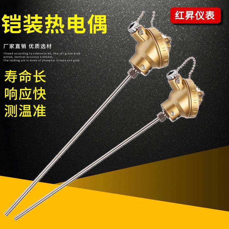 铠装热电偶WRNK-131反应釜温度传感器厂家直销铠装热电偶