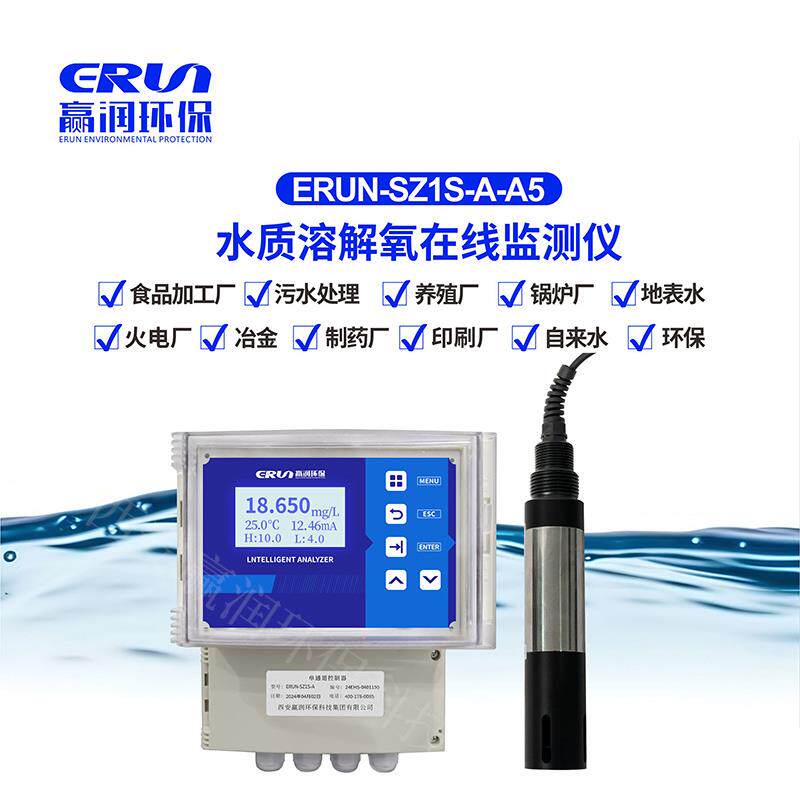 溶氧仪水质溶解氧在线监测仪溶解氧ppb级环保ERUN-SZ1S-A-A5