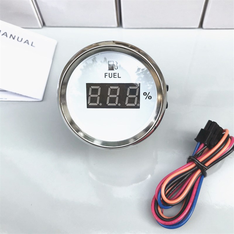 数显油位表工程改装车油表快艇颜色货车油量表52mm船用车用油量表
