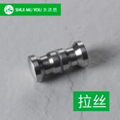 浴室门玻璃304不锈钢淋浴房拉手把手现代 哑黑L5A单孔明装