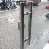 店铺长拉手大门大无框玻璃门扶手门把手木门加厚推拉门对装 门拉手