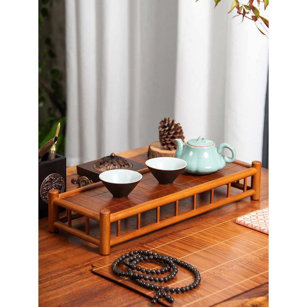 新中式禅意茶杯架竹茶棚茶具收纳家用桌面置物架干泡台茶盘,餐饮具,茶道/零配,淘宝优惠券,粉丝福利购,淘宝优惠卷