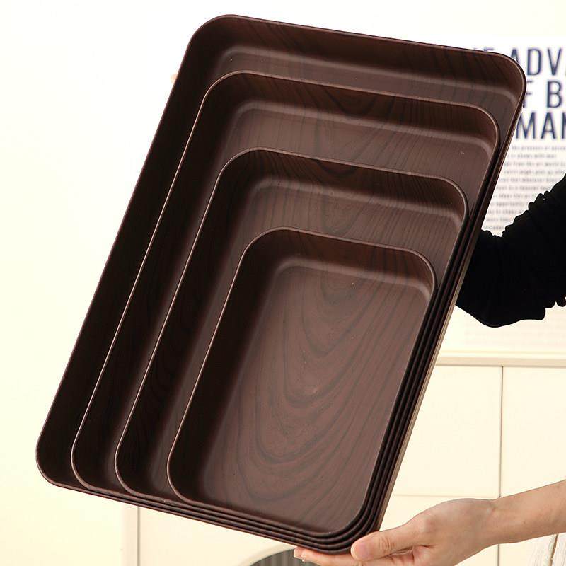 加深款长方形水果盘家用塑料仿木纹放水杯茶盘商用收纳零食点心盘,餐饮具,果盆/果盘/果篮,淘宝优惠券,粉丝福利购,淘宝优惠卷