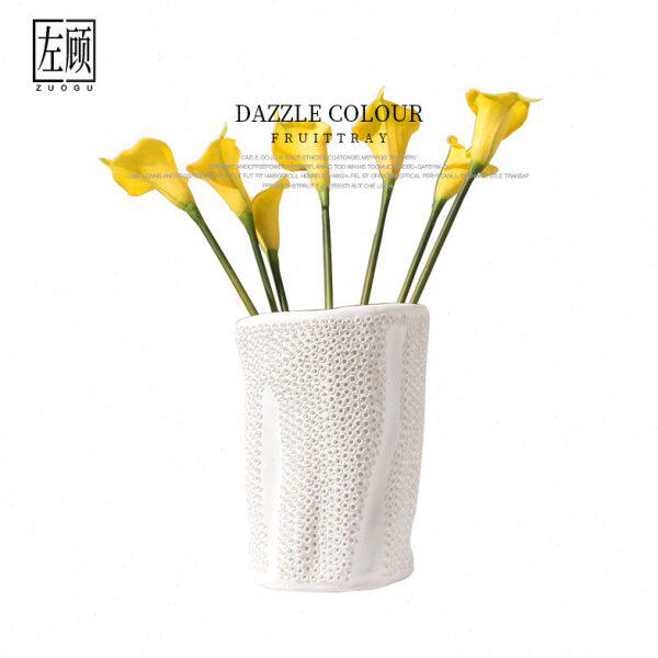 简约现代陶瓷花瓶样板房软装家居饰品客厅花器花盆工艺品摆件