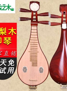 依之木花梨木柳琴 民族乐器花梨红木柳琴  赠配件
