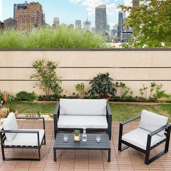 北欧简约铝合金沙发庭院花园别墅露台阳台休闲户外沙发,住宅家具,户外沙发,淘宝优惠券,粉丝福利购,淘宝优惠卷