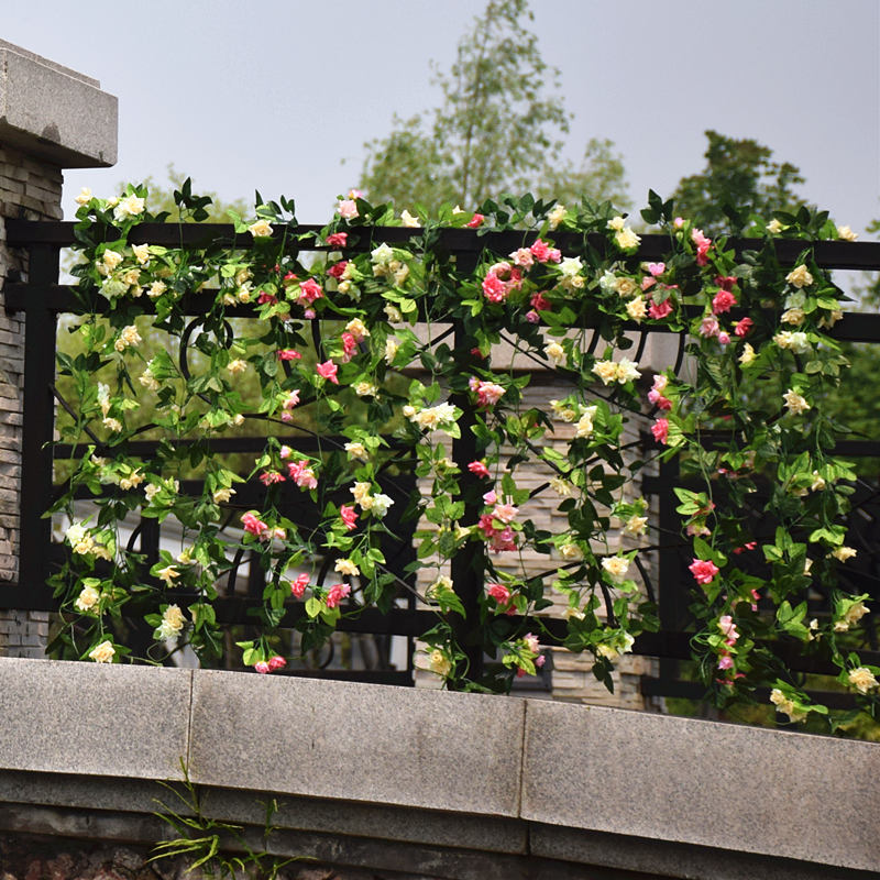 藤花吊兰椅装饰花藤条缠绕假花品吊椅串花吊篮藤椅藤蔓包管道神器