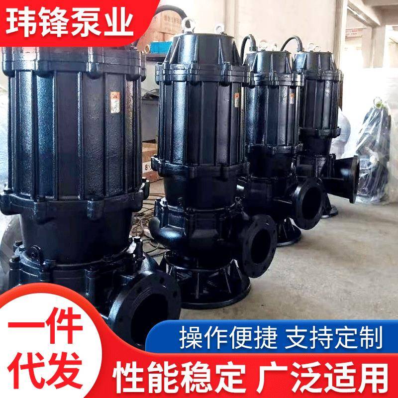 200WQ型污水泵排污泵河道取水泵低速大流量无堵塞潜污泵