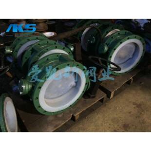 直销铸钢衬四氟法兰涡轮碟阀涡轮法兰衬氟碟阀D341F46 16C