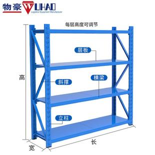超市货架仓储家用自由组合置物铁架仓库货架展示架库房储物架