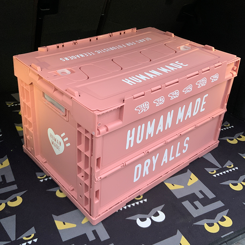 Human Made粉色折叠收纳箱 汽车后备箱潮L流网红装饰INS摆件储物