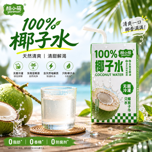 颜小萌椰子水天然电解质