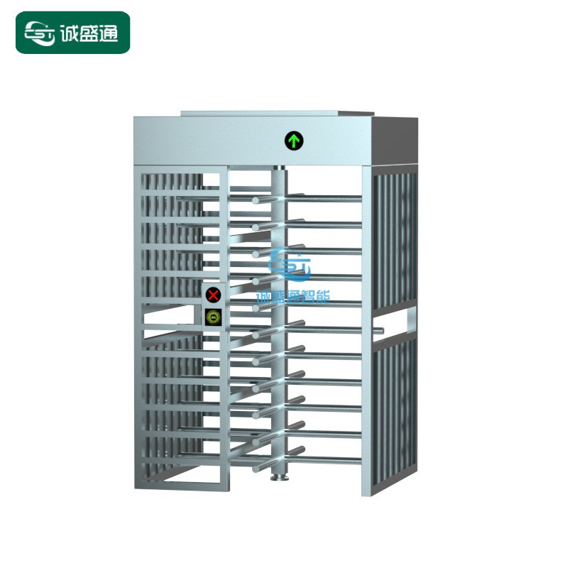 车站进出全高闸 景区单向出口半高转闸 十字旋转门出入口管理系统