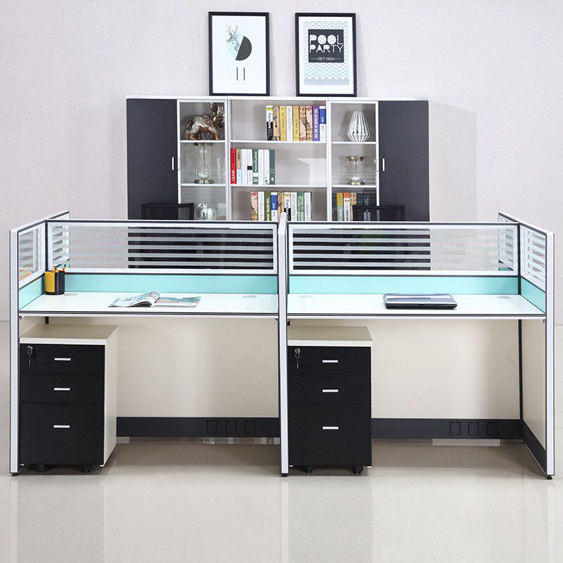 广州家具简易办公桌椅组合桌子办公室屏风隔断员工工位办公桌