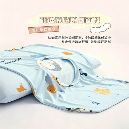 小冰皮冰丝枕套儿童夏季30x50凉感枕头套40x60乳胶记忆枕异形通用