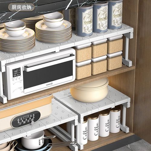 加宽衣柜分层隔板柜子隔断隔层架免打孔衣橱柜内可伸缩收纳置物架