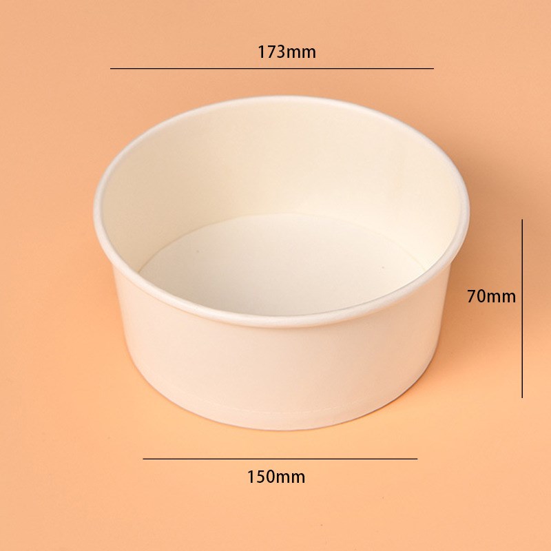 蛋糕胚模具一次性纸碗免洗蛋糕模具6寸7寸淋膜涂层戚风烘培碗纸碗