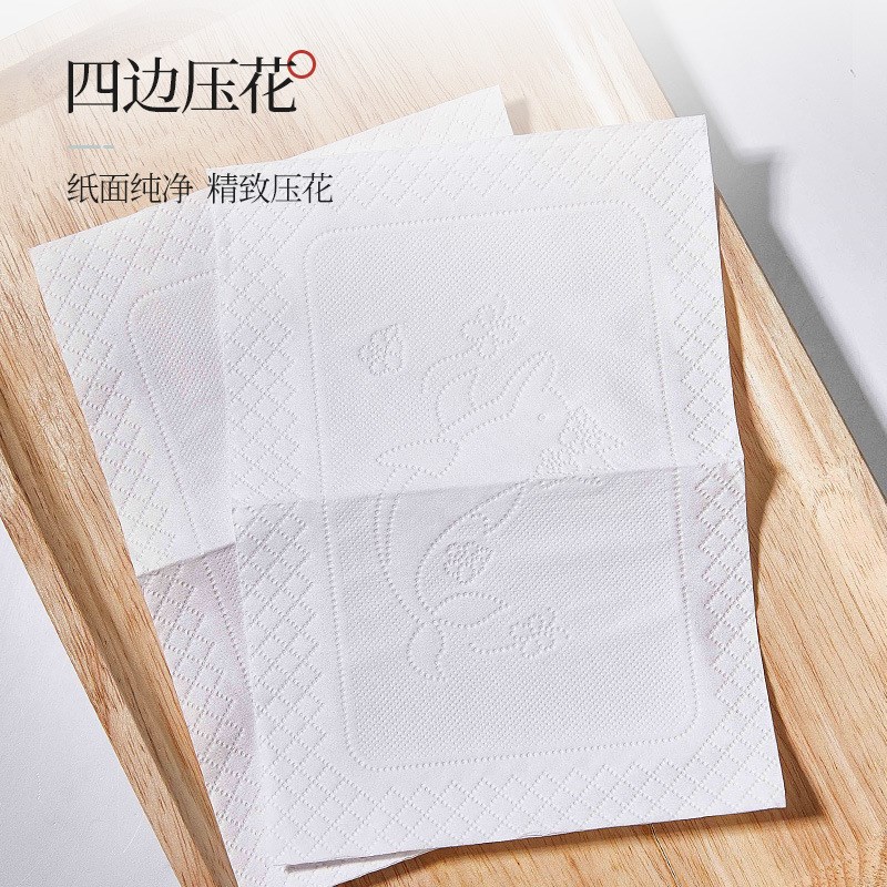 竹山蔗林抽纸纸巾10包装450张加厚可湿水面巾纸家用实惠装8039