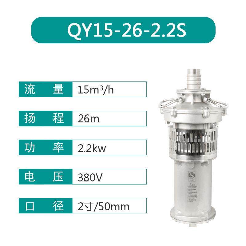 厂家直供不锈钢潜水泵充油式潜水泵QY15-26-2.2潜水电泵QY水泵,电子元器件市场,电机/马达,淘宝优惠券,粉丝福利购,淘宝优惠卷