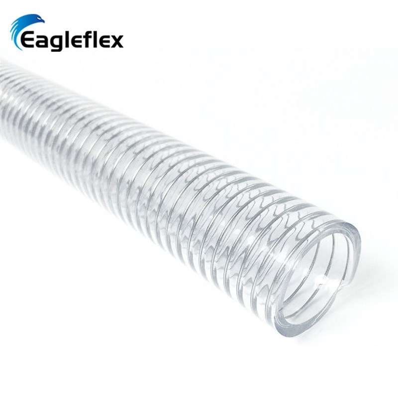 透明pvc钢丝增强软管加厚 大口径钢丝管潜水泵浇地耐负压水管厂家