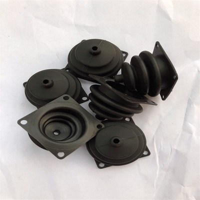 定 制起重机橡胶把手套黑色橡胶机械设备减震防滑把套厂家