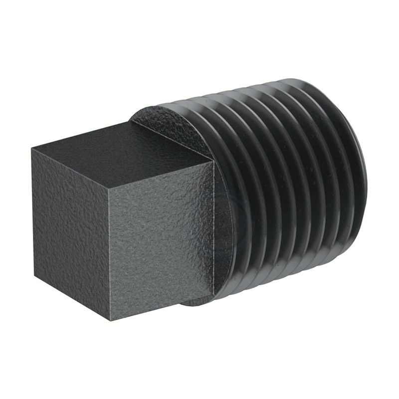 BSPT Male 低压碳钢四角头外丝堵头 118P365