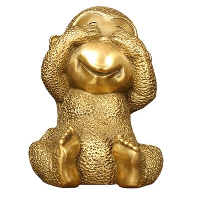 铜四不猴摆件工艺品十二生肖猴铜猴子摆件家居客厅装饰品家居摆设